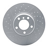 940-31108A GEOMET Dimpled & Slotted Hi-Carbon Alloy Brake Rotor [Coated], 2012-2021 BMW, Position: Front - image 1