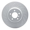 940-31112A GEOMET Dimpled & Slotted Hi-Carbon Alloy Brake Rotor [Coated], 2013-2020 BMW, Position: Front - image 1