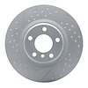 940-31113A GEOMET Dimpled & Slotted Hi-Carbon Alloy Brake Rotor [Coated], 2012-2020 BMW, Position: Rear - image 1