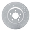 940-31114A GEOMET Dimpled & Slotted Hi-Carbon Alloy Brake Rotor [Coated], 2013-2021 BMW, Position: Rear - image 1