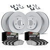 9414-45001 GEOMET Brake Rotors with Ultimate-Duty Brake Pads Kit & Hardware, 2010-2015 GM, Position: Front and Rear - image 1