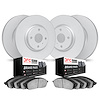 9504-84000 GEOMET Brake Rotors w/5000 Advanced Brake Pads Kit, 2005-2011 Lotus, Position: Front and Rear