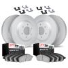 9514-48040 GEOMET Brake Rotors w/5000 Advanced Brake Pads Kit & Hardware, 2015-2020 GM, Position: Front and Rear - image 1