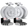 9514-74073 GEOMET Brake Rotors w/5000 Advanced Brake Pads Kit & Hardware, 2014-2018 Audi/Volkswagen, Position: Front and Rear - image 1
