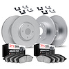 9514-80016 GEOMET Brake Rotors w/5000 Advanced Brake Pads Kit & Hardware, Fits Select Multiple Makes/Models, Position: Front and - image 1