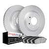 9602-47006 GEOMET Brake Rotors w/5000 Euro Ceramic Brake Pads Kit, 2015-2020 GM, Position: Front - image 1