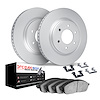 9612-47006 GEOMET Brake Rotors w/5000 Euro Ceramic Brake Pads Kit & Hardware, 2015-2020 GM, Position: Front - image 1