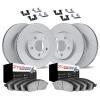 9614-31017 GEOMET Brake Rotors w/5000 Euro Ceramic Brake Pads Kit & Hardware, Fits Select BMW, Position: Front and Rear - image 1