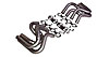 Drag Racing Exhaust HEADER KIT BBC 2 1/4 - image 1