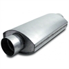 Split Flow Oval Muffler 2-1/2" Dia. Inlet/Outlet - image 1