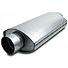 Split Flow Oval Muffler 3" Dia. Inlet/Outlet - image 1