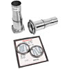 Ball and Socket Header Reducer Cones Connects 4 Bolt Headers to 2-1/2" Exhaust Systems