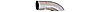 Drag Racing Exhaust EXHAUST TURNDOWN 4" - image 1
