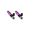 1050.11.06.60.14.2 1050cc Fuel Injector Set, 14 mm (Purple) Adaptors -204 / 14 mm Lower O-Rings