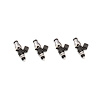 1300.48.14.11.4 1300cc Fuel Injector Set, 48 mm Length, 14 mm Grey Top, 8 mm Lower O-Ring, For WRX SFC Rail - image 1