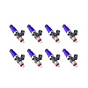 1300.60.14.15.8 1340cc Fuel Injector Set, 60 mm Length, 14 mm Purple Top, 15 mm Lower O-Ring - image 1
