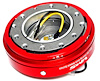 QR500RD Universal Short Steering Wheel Quick Release [Red] - image 1