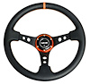 SW001O Pilotta Deep Dish Steering Wheel [Orange] - image 1
