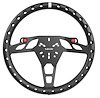 SW015BK Gladiator Machined Aluminum Ultra Lightweight Racing Steering Wheel [Black]