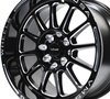 VWBH002 Black Hawk Wheel, Size: 15" x 8", Bolt Pattern: 5 x 100 mm & 5 x 4 1/2" (114.3 mm) [Finish: Gloss Black Milled] - image 2