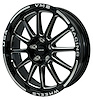 VWBH004 Black Hawk Wheel, Size: 15" x 3.5", Bolt Pattern: 5 x 100 mm & 5 x 4 1/2" (114.3 mm) [Finish: Gloss Black Milled] - image 1