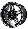 VWBN004 Blackburn Wheel, Size: 15" x 7.5", Bolt Pattern: 5 x 100 mm [Finish: Gloss Black Milled] - image 1