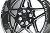 VWDA001 Delta Wheel, Size: 15" x 8", Bolt Pattern: 4 x 100 mm & 4 x 4 1/2" (114.3 mm) [Finish: Gloss Black Milled] - image 2
