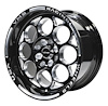 VWMO001 Modulo Wheel, Size: 15" x 7", Bolt Pattern: 4 x 100 mm & 4 x 4 1/2" (114.3 mm) [Finish: Gloss Black Milled]