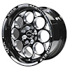 VWMO014 Modulo Wheel, Size: 15" x 10", Bolt Pattern: 5 x 4 1/2" (114.3 mm) [Finish: Gloss Black Milled] - image 1