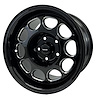 VWPD007 Phone Dial Wheel, Size: 15" x 10", Bolt Pattern: 5 x 4 1/2" (114.3 mm) [Finish: Gloss Black Milled]