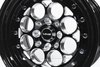 VWRE002 Revolver Wheel, Size: 15" x 8", Bolt Pattern: 4 x 100 mm & 4 x 4 1/2" (114.3 mm) [Finish: Gloss ALL Black Milled] - image 2