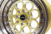 VWRE003 Revolver Wheel, Size: 15" x 8", Bolt Pattern: 4 x 100 mm & 4 x 4 1/2" (114.3 mm) [Finish: Gloss Gold Milled] - image 2