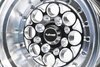 VWRE011 Revolver Wheel, Size: 13" x 10", Bolt Pattern: 4 x 100 mm & 4 x 4 1/2" (114.3 mm) [Finish: Gloss Black Milled] - image 2