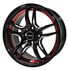 VWRN003 Reaction Wheel, Size: 15" x 7", Bolt Pattern: 5 x 4 1/2" (114.3 mm) [Finish: Gloss Black Milled] - image 1