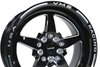 VWST006 V-Star Wheel, Size: 15" x 8", Bolt Pattern: 5 x 100 mm & 5 x 4 1/2" (114.3 mm) [Finish: Gloss Black Milled] - image 2
