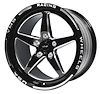 VWST015 V-Star Wheel, Size: 17" x 10", Bolt Pattern: 5 x 4 3/4" (120.65 mm) [Finish: Gloss Black Milled]