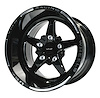 VWST020 V-Star Wheel, Size: 15" x 10", Bolt Pattern: 5 x 4 3/4" (120.65 mm) [Finish: Gloss Black Milled]