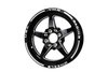 VWST053 V-Star Wheel, Size: 15" x 3.5", Bolt Pattern: 4 x 4 1/4" (107.95mm) & 4 x 4 1/2" (114.3mm) [Finish: Gloss Black Milled] - image 4