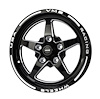 VWST054 V-Star Wheel, Size: 15" x 3.5", Bolt Pattern: 5 x 4 1/2" (114.3 mm) [Finish: Gloss Black Milled]