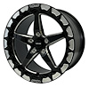 VWST082 V-Star Wheel, Size: 17" x 10", Bolt Pattern: 5 x 115 mm [Finish: Gloss Black Milled] - image 1