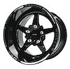 VWST085 V-Star Wheel, Size: 15" x 10", Bolt Pattern: 4 x 100 mm & 4 x 4 1/4" (108 mm) [Finish: Gloss Black Milled]