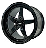 VWST098 V-Star Wheel, Size: 17" x 10", Bolt Pattern: 5 x 120.7 mm [Finish: Full Gloss Black]