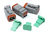 23584 Crimp-Right 3-Piece Two-Cavity Deutsch Plug Connector - image 1