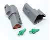 23585 Crimp-Right 2-Piece Three-Cavity Deutsch Receptacle Connector - image 1