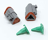 23586 Crimp-Right 2-Piece Three-Cavity Deutsch Plug Connector - image 1