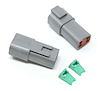 23587 Crimp-Right 2-Piece Four-Cavity Deutsch Receptacle Connector - image 1