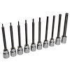 32527 Long SAE Hex Bit Set, 3/8 in. Drive, Set of10 - image 1