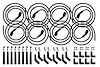 551083-PR0 Pro 40 Ohm Universal Spark Plug Wire Set for Remote Coil Mounts [GM LS/LT Engines] - image 1