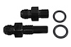 551124B Transmission Adapter Fitting Set -6AN to 1/4 in. NPSM Set for GM 4L80E [Black Anodized]