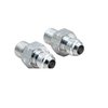 551184-LS01 Transmission Adapter Fitting Set -6AN to 9/16-18 fits 2008+ GM 4L60E/4L65E/4L70E [Bare Aluminum] - image 2